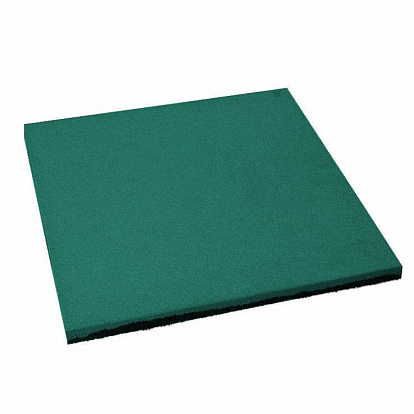 Резиновая плитка Квадрат 500x500x30 мм грунт (Яйцо) зеленая