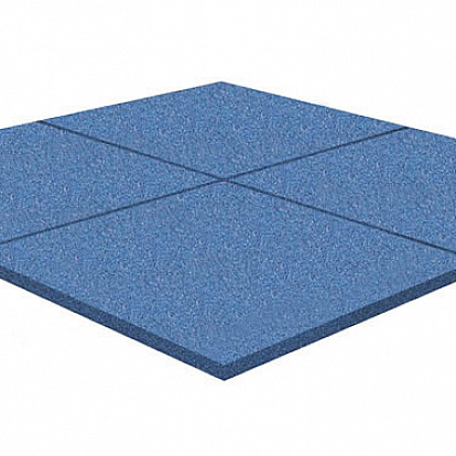 Резиновая плитка Резиновая плитка Rubblex Active синий 500x500x20мм