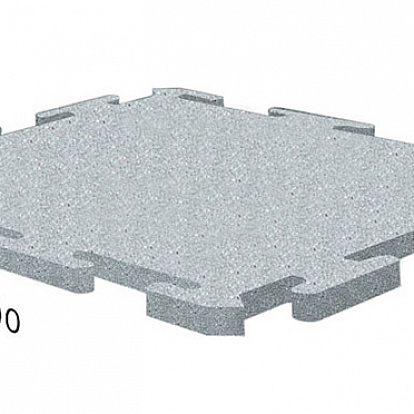 Резиновая плитка Резиновая плитка Rubblex Распродажа Ласточкин Хвост серый 20 мм