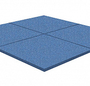 Резиновая плитка Rubblex Распродажа (гладкое основание) синий 40 мм