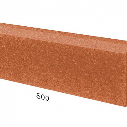 Резиновая плитка Резиновая плитка Rubblex Active Бордюр оранжевый