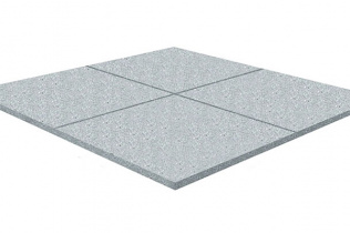 Резиновая плитка Rubblex Standart серый 500x500x20мм