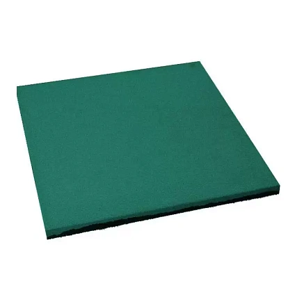 Резиновая плитка Квадрат 1000х1000х35 мм грунт (Яйцо) зеленая