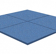 Резиновая плитка Rubblex Active синий 500x500x45мм