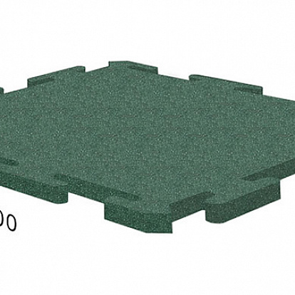 Резиновая плитка Резиновая плитка Rubblex Распродажа Ласточкин Хвост зеленый 40 мм
