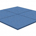 Резиновая плитка Rubblex Распродажа (рельефное основание) синий 40 мм
