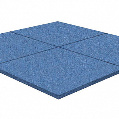 Резиновая плитка Резиновая плитка Rubblex Распродажа (рельефное основание) синий 40 мм