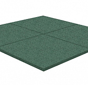 Резиновая плитка Rubblex Standart зеленый 500x500x10мм