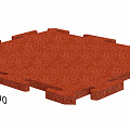Резиновая плитка Rubblex Распродажа Ласточкин Хвост терракотовый 20 мм