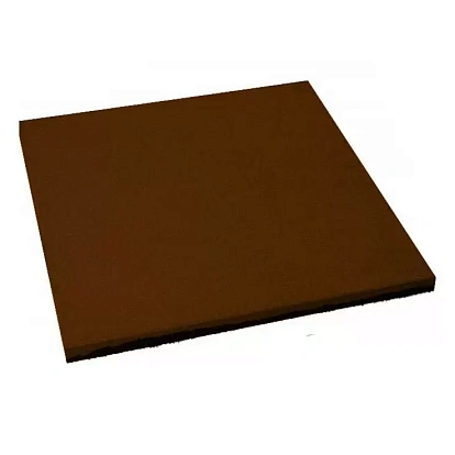 Резиновая плитка Квадрат 500x500x45 мм грунт (Яйцо) коричневая