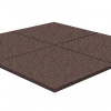 Резиновая плитка Rubblex Standart коричневый 500x500x10мм