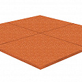 Резиновая плитка Rubblex Sport оранжевый 500x500x20мм