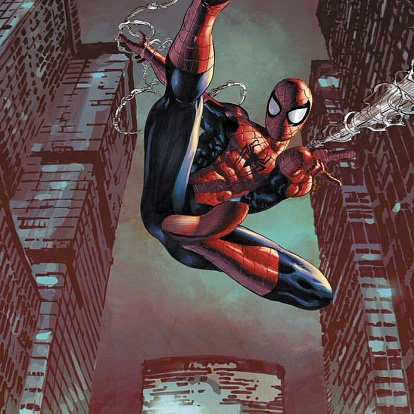 Обои Komar Marvel Человек-паук, прыжок под углом 90* 1-442