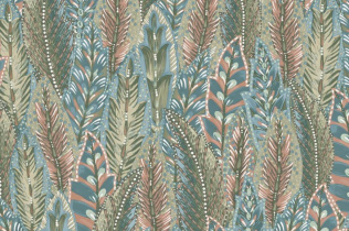 Holden Decor Amazonia Amherst Coral_Blue 91302