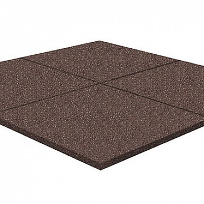 Резиновая плитка Резиновая плитка Rubblex Standart коричневый 500x500x20мм