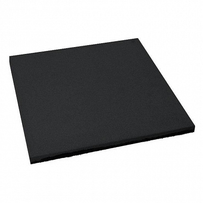 Резиновая плитка Квадрат 500x500x30 мм грунт (Яйцо) черная