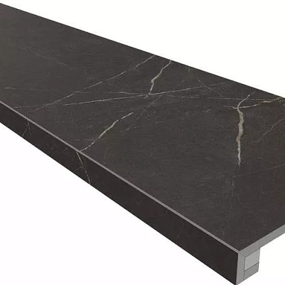 Комплект Estima Nolana Black Ступень NL04 (33x120) непол. (прямоугол. бортик) без насечек + Подступенок (14,5x120) 70755