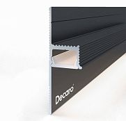 Decaro Теневой профиль Engineering Универсальный D003A Black Анодированный черный