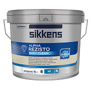 Краска для стен и потолков Sikkens Alpha Rezisto Easy Clean глубоко-матовая база N00 9,3 л