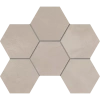 Мозаика Estima Graffito Light Beige GF02 Hexagon 25x28,5 непол. 70434