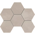 Мозаика Estima Graffito Light Beige GF02 Hexagon 25x28,5 непол. 70434