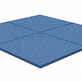 Резиновая плитка Rubblex Standart синий 500x500x40мм