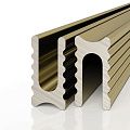Decaro Теневой профиль Engineering Разделительный D009A Brass Анодированный латунный