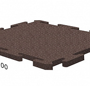 Резиновая плитка Rubblex Распродажа Ласточкин Хвост коричневый 20 мм