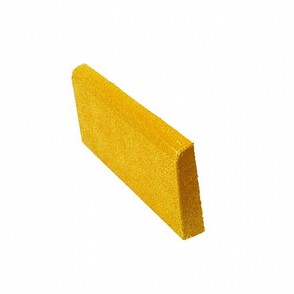 Резиновая плитка Резиновая плитка Бордюр желтый