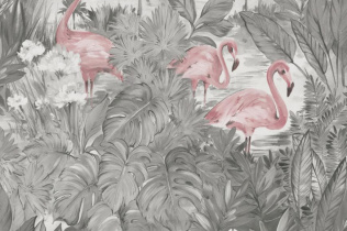 Holden Decor Amazonia Sarasota Grey_Pink 91261