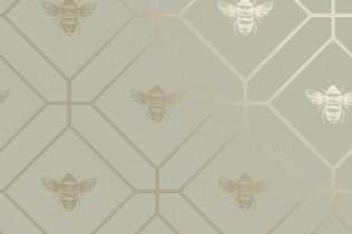 Holden Decor Imaginarium 2 Honeycomb Bee Green 13080