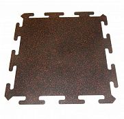 Резиновая плитка Rubblex Spor Puzzlet Mix 30% красный 15мм