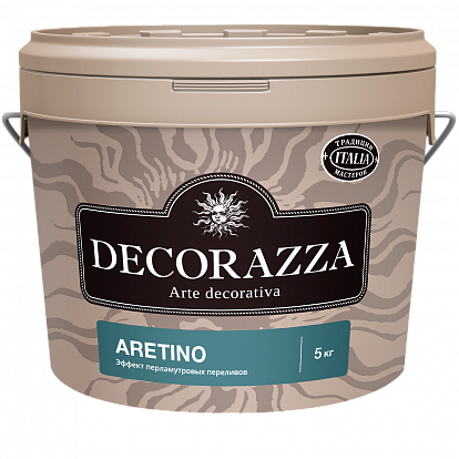Декоративная штукатурка Decorazza Декоративная краска Aretino 5 л