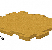 Резиновая плитка Rubblex Sport Puzzle желтый 15мм