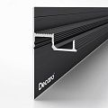 Decaro Теневой профиль Engineering Универсальный D001A Black Анодированный черный
