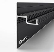 Decaro Теневой профиль Engineering Универсальный D001A Black Анодированный черный