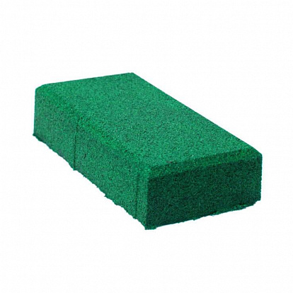 Резиновая плитка Резиновая плитка Кирпич 40 мм зеленая