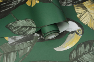 Holden Decor Amazonia Tiki Green 91340