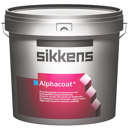 Лакокрасочные изделия Краска фасадная акриловая текстурированная Sikkens Alphacoat матовая база BS W05 10 л.
