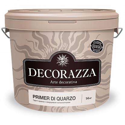 Декоративная штукатурка Decorazza Укрывающий кварцевый грунт Primer di Quarzo 14 кг