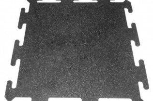 Резиновая плитка Rubblex Sport Puzzle Mix 30% серый 15мм
