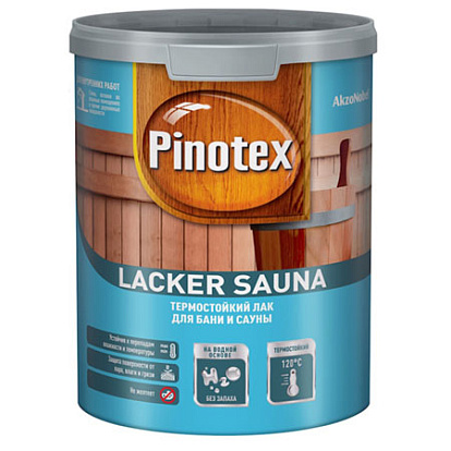 Лакокрасочные изделия Лак для бань и саун на водной основе Pinotex Lacker Sauna 20 полуматовый 2,7 л.