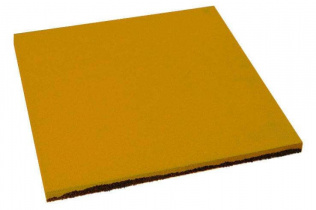 Резиновая плитка Квадрат 40 мм грунт (Яйцо) желтая