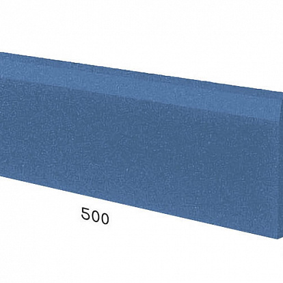 Резиновая плитка Резиновая плитка Rubblex Active Бордюр синий