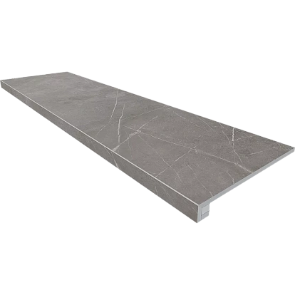 Комплект Estima Nolana Dark Grey Ступень NL03 (33x120) непол. (прямоугол. бортик) без насечек + Подступенок (14,5x120) 70754