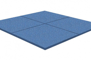 Резиновая плитка Rubblex Standart синий 500x500x20мм