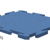 Резиновая плитка Rubblex Standart Puzzle синий 25мм
