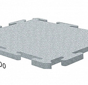 Резиновая плитка Rubblex Sport Puzzle серый 25мм
