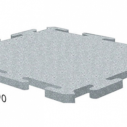 Резиновая плитка Резиновая плитка Rubblex Sport Puzzle серый 25мм