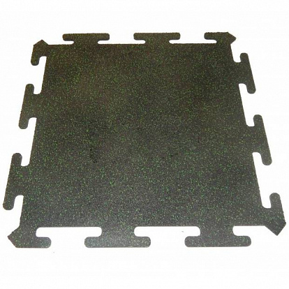 Резиновая плитка Резиновая плитка Rubblex Sport Puzzle Mix 30% зеленый 25мм